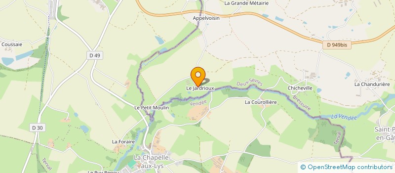 localisation de l'entreprise MONSIEUR GAETAN DOUX à SAINT-PAUL-EN-GATINE