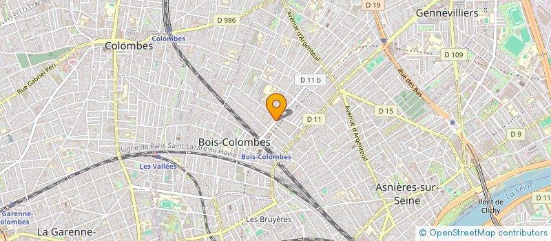 localisation de l'entreprise MONSIEUR GAETAN DUBOIS DE MONT-MARIN à BOIS-COLOMBES