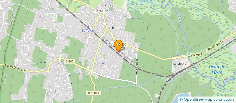 localisation de l'entreprise MONSIEUR GAETAN DUFAU  LE TEICH