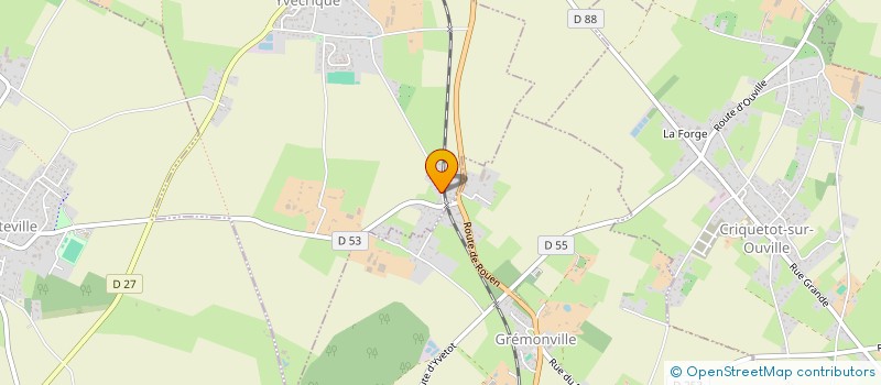 localisation de l'entreprise MONSIEUR GAETAN DUPLESSY  YVECRIQUE