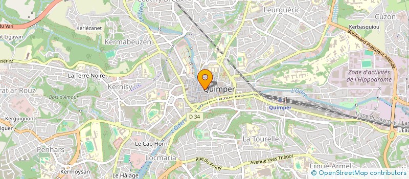 localisation de l'entreprise MONSIEUR GAETAN DUQUE à QUIMPER