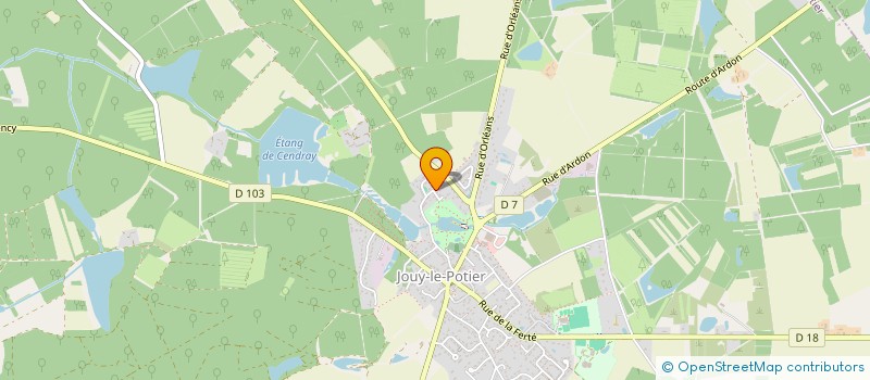 localisation de l'entreprise MONSIEUR GAETAN DURAND à JOUY-LE-POTIER