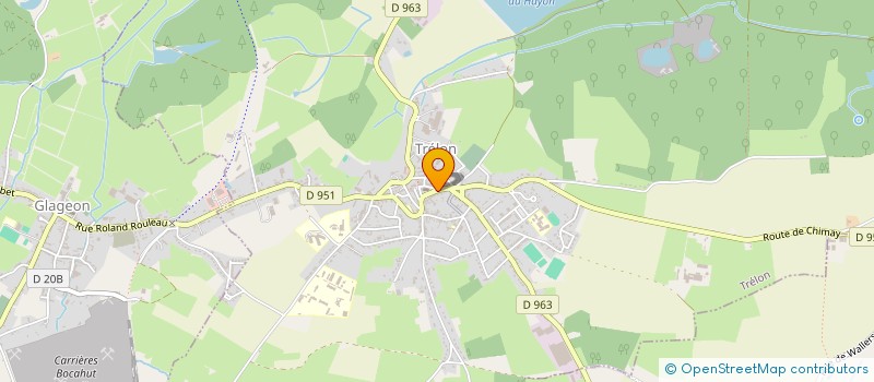 localisation de l'entreprise MONSIEUR GAETAN DUSSART  TRELON