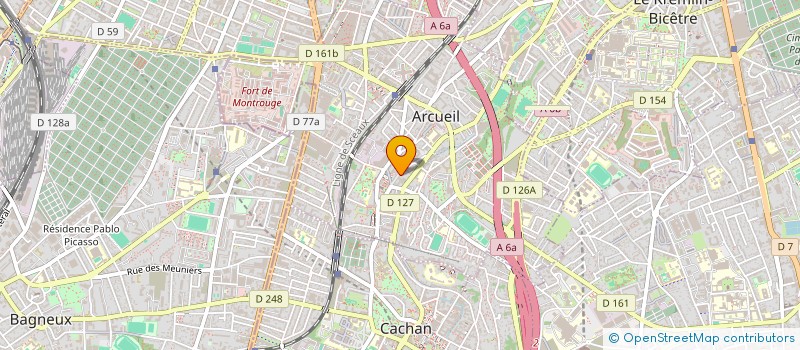 localisation de l'entreprise MONSIEUR GAETAN ECOUTIN  ARCUEIL