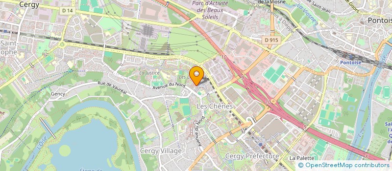 localisation de l'entreprise MONSIEUR GAETAN ELAROUTI  CERGY