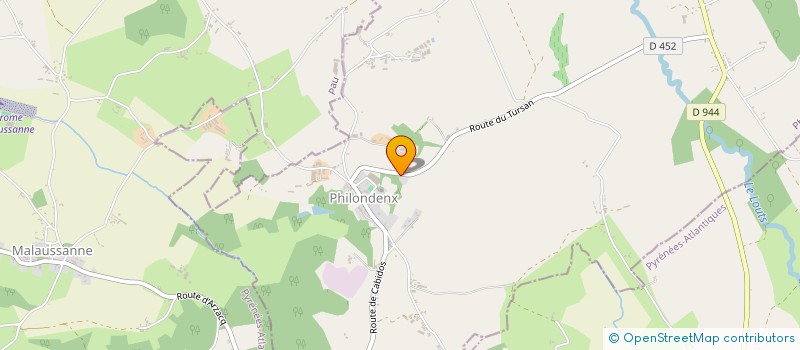 localisation de l'entreprise MONSIEUR GAETAN ETIENNE  PHILONDENX