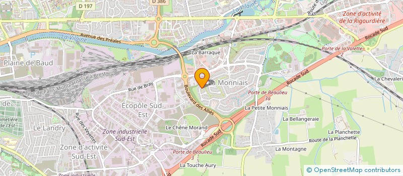 localisation de l'entreprise MONSIEUR GAETAN ETIENVRE à CESSON-SEVIGNE