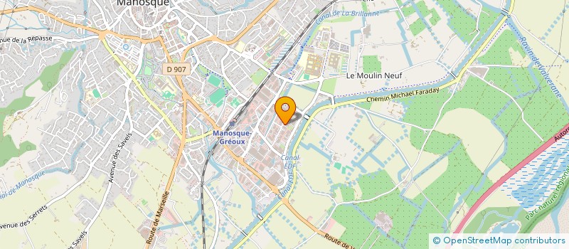 localisation de l'entreprise MONSIEUR GAETAN EXUBIS à MANOSQUE