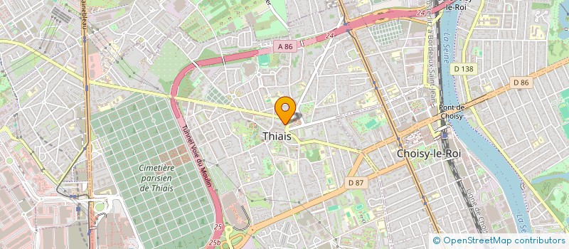 localisation de l'entreprise MONSIEUR GAETAN FAUBERT  THIAIS