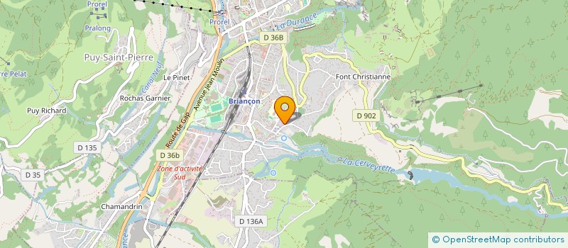 localisation de l'entreprise MONSIEUR GAETAN FAURE-BRAC  BRIANCON