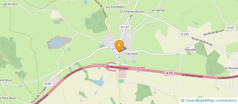 localisation de l'entreprise MONSIEUR GAETAN FONTAINE  CRESSANGES