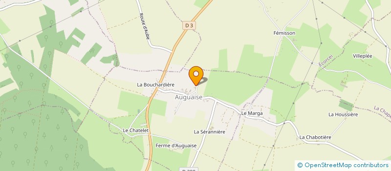localisation de l'entreprise MONSIEUR GAETAN FRANCHET à AUGUAISE