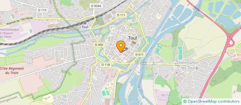 localisation de l'entreprise MONSIEUR GAETAN FRANCOME  TOUL