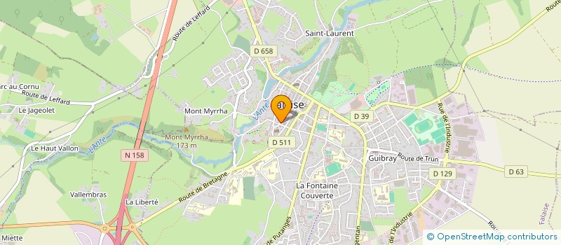 localisation de l'entreprise MONSIEUR GAETAN FREMONN  FALAISE