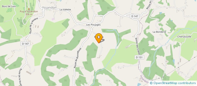 localisation de l'entreprise MONSIEUR GAETAN FROIDEFOND  YSSANDON