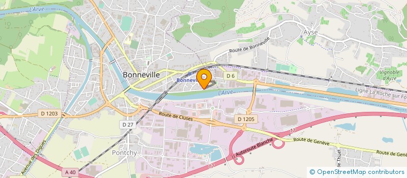 localisation de l'entreprise MONSIEUR GAETAN FUSEAU  BONNEVILLE