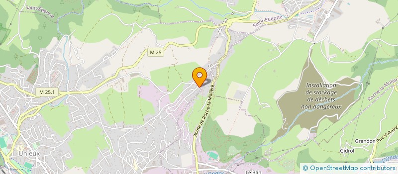 localisation de l'entreprise MONSIEUR GAETAN GALLIOU  UNIEUX