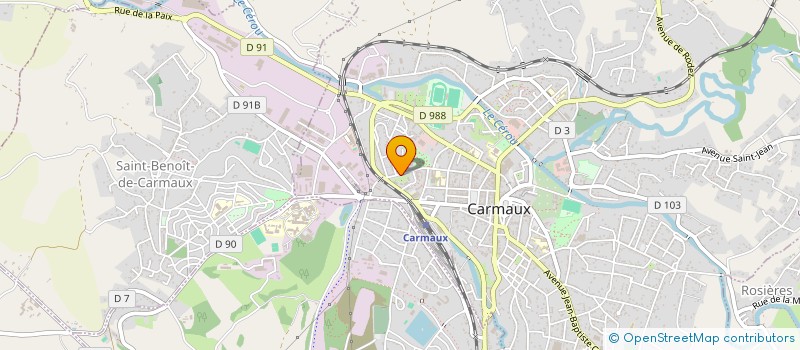 localisation de l'entreprise MONSIEUR GAETAN GALVAIRE  CARMAUX