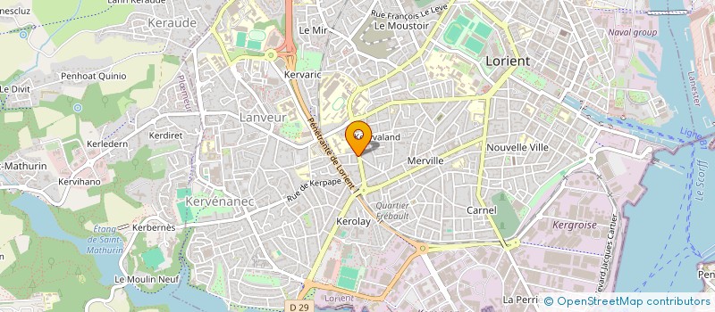 localisation de l'entreprise MONSIEUR GAETAN GAREL  LORIENT