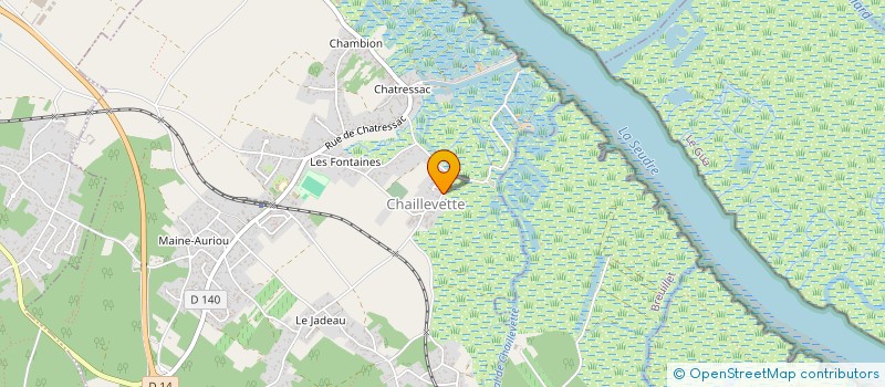 localisation de l'entreprise MONSIEUR GAETAN GAURIVEAU  CHAILLEVETTE