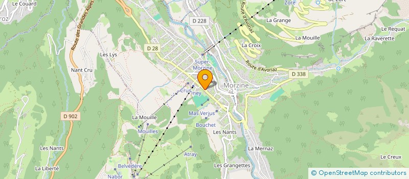 localisation de l'entreprise MONSIEUR GAETAN GENEIX  MORZINE