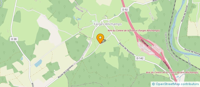 localisation de l'entreprise MONSIEUR GAETAN GIRAUDON  FARGES-ALLICHAMPS