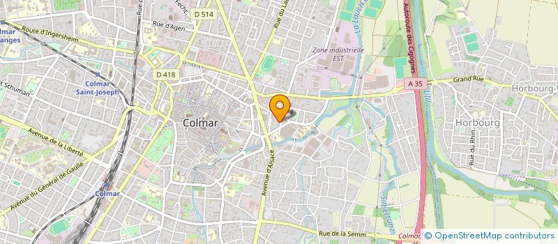 localisation de l'entreprise MONSIEUR GAETAN GLAS  COLMAR