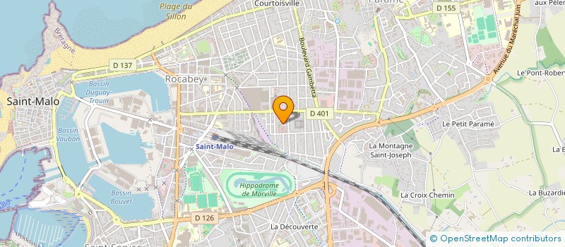 localisation de l'entreprise MONSIEUR GAETAN GODMENT  SAINT-MALO