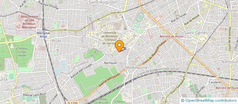 localisation de l'entreprise MONSIEUR GAETAN GOMOBOU à BORDEAUX