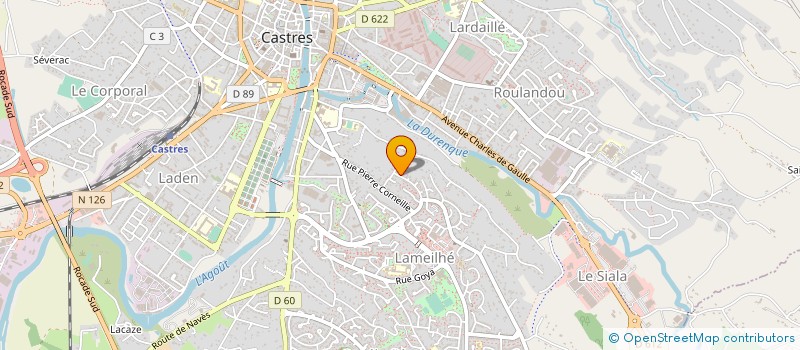 localisation de l'entreprise MONSIEUR GAETAN-GONZAGUE GOURGON à CASTRES