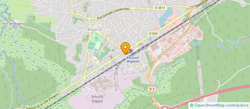 localisation de l'entreprise MONSIEUR GAETAN GONZALEZ  BIGANOS