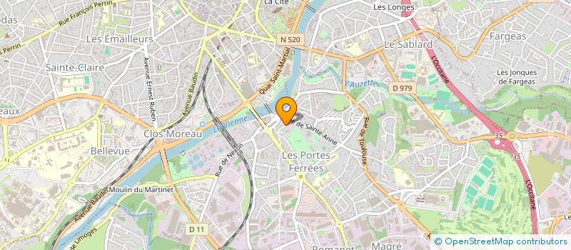 localisation de l'entreprise MONSIEUR GAETAN GRIVEL à LIMOGES