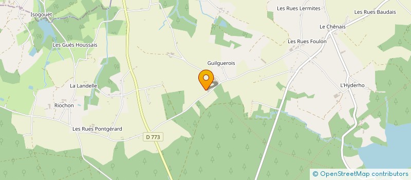 localisation de l'entreprise MONSIEUR GAETAN GUERIN  PAIMPONT