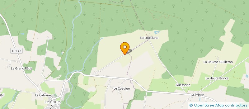 localisation de l'entreprise MONSIEUR GAETAN GUIDOUX à LE COURS