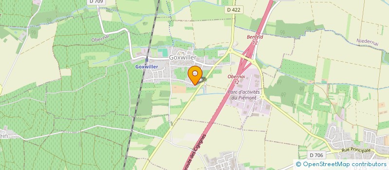 localisation de l'entreprise MONSIEUR GAETAN GUILHERMET  GOXWILLER