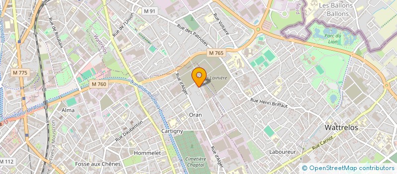 localisation de l'entreprise MONSIEUR GAETAN GUILLEVIC  ROUBAIX