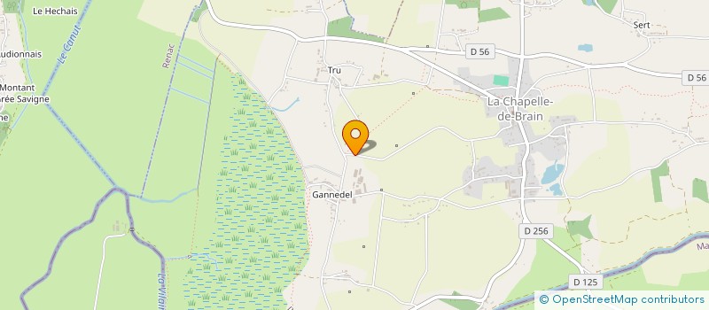 localisation de l'entreprise MONSIEUR GAETAN HARTMANN  LA CHAPELLE-DE-BRAIN