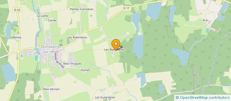 localisation de l'entreprise MONSIEUR GAETAN HAYEZ à DOMPIERRE-SUR-VEYLE
