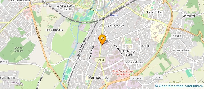 localisation de l'entreprise MONSIEUR GAETAN HEBERT à VERNOUILLET