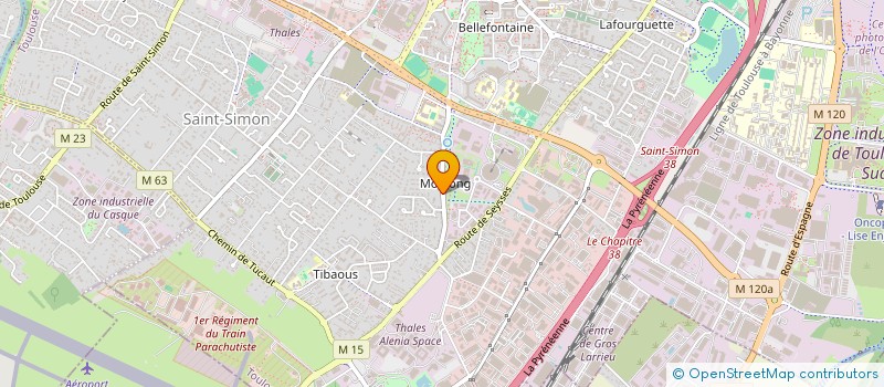 localisation de l'entreprise MONSIEUR GAETAN HEBRAUD à TOULOUSE