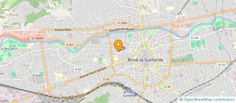 localisation de l'entreprise MONSIEUR GAETAN HENNEQUIN  BRIVE LA GAILLARDE