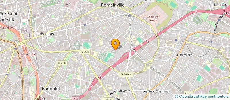 localisation de l'entreprise MONSIEUR GAETAN HERVE  BAGNOLET