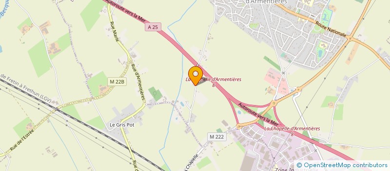 localisation de l'entreprise MONSIEUR GAETAN HUBAUD  LA CHAPELLE-D'ARMENTIERES