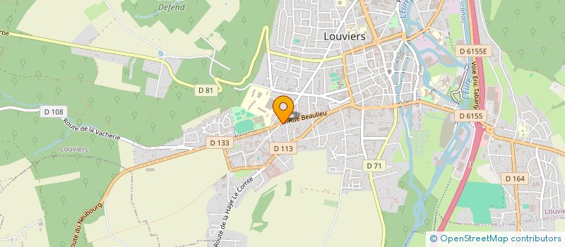 localisation de l'entreprise MONSIEUR GAETAN HUGUES à LOUVIERS