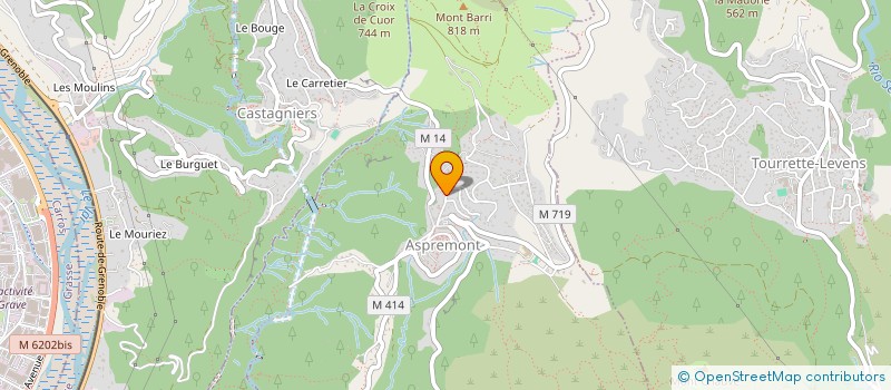 localisation de l'entreprise MONSIEUR GAETAN HUGUES à ASPREMONT