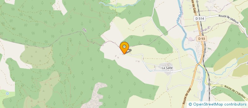 localisation de l'entreprise MONSIEUR GAETAN HUMBLET  SOLAURE EN DIOIS