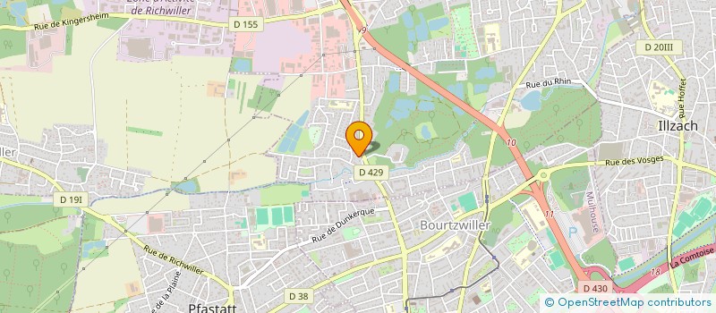 localisation de l'entreprise MONSIEUR GAETAN HUSZOVITS  KINGERSHEIM