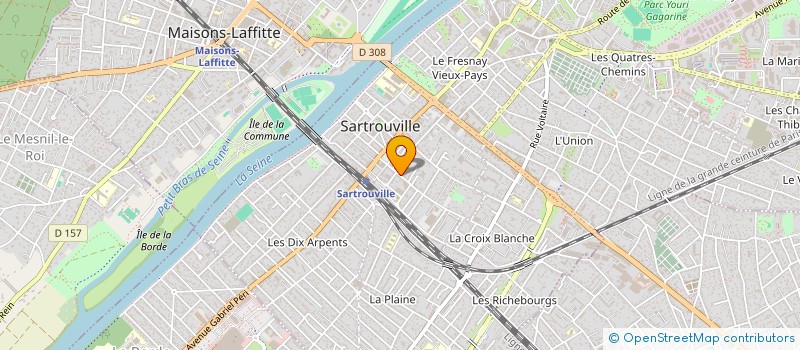 localisation de l'entreprise MONSIEUR GAETAN ICKX à SARTROUVILLE