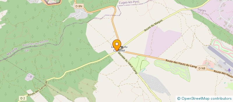 localisation de l'entreprise MONSIEUR GAETAN ITRAC  LE CASTELLET