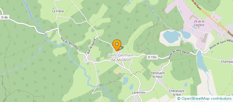 localisation de l'entreprise MONSIEUR GAETAN JARZEMBOWSKI  SAINT-GERMAIN-DE-MODEON